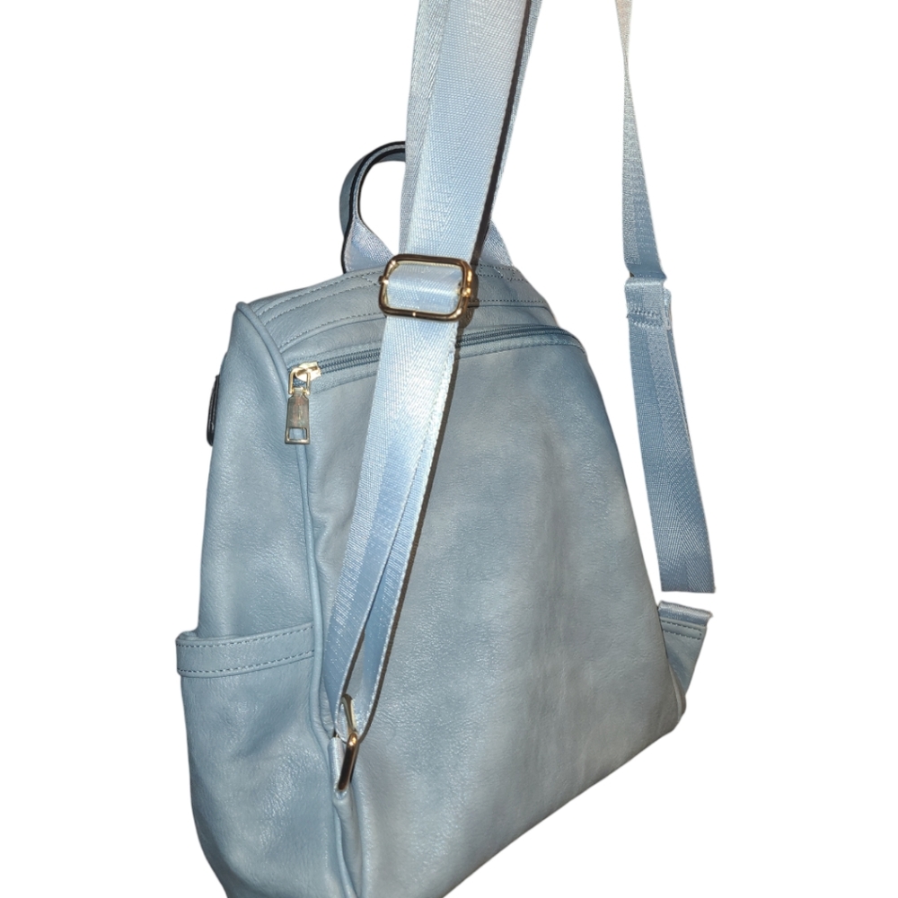 Chic Light Blue Backpack - image 2